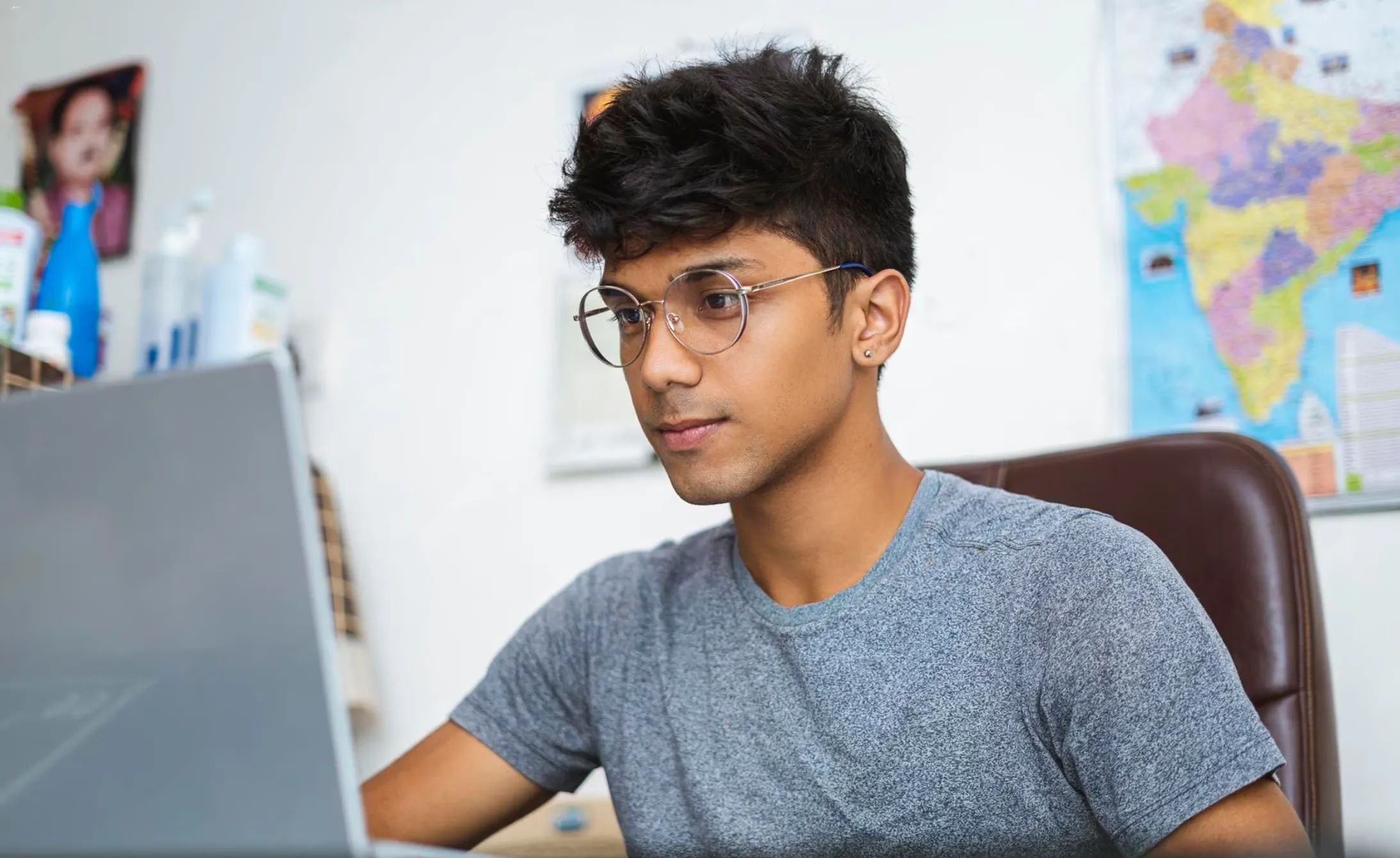 Student learning online